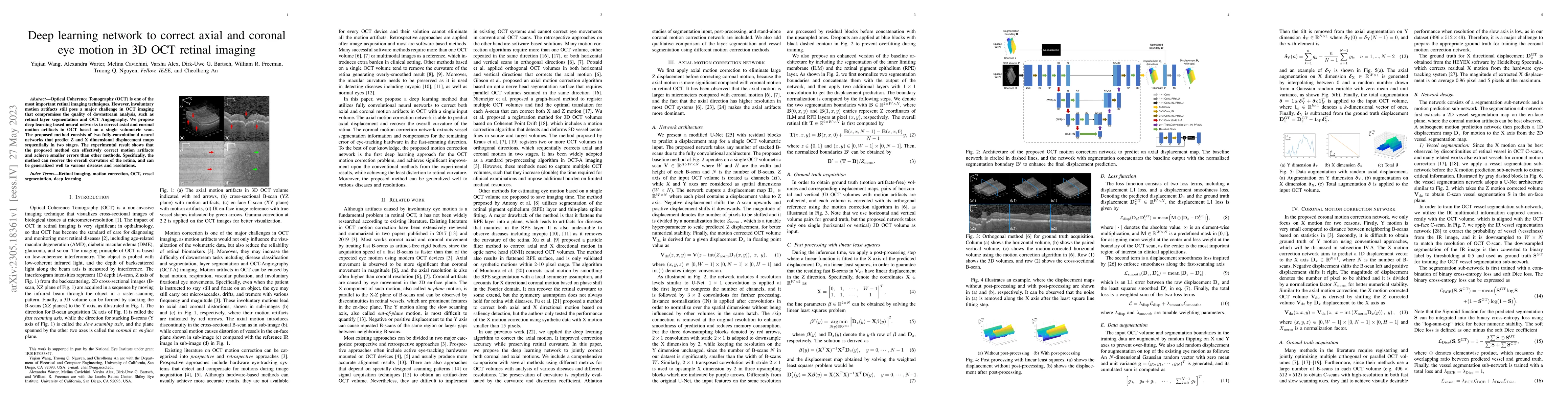 Thumbnail for Deep learning network to correct axial and coronal eye motion in 3D OCT
  retinal imaging