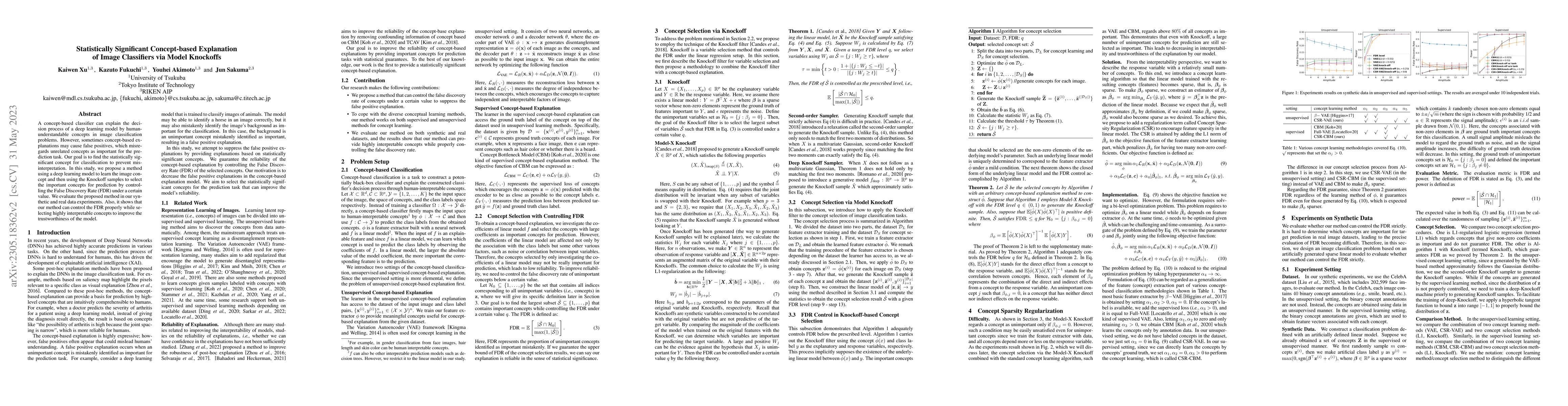 Thumbnail for Statistically Significant Concept-based Explanation of Image Classifiers
  via Model Knockoffs