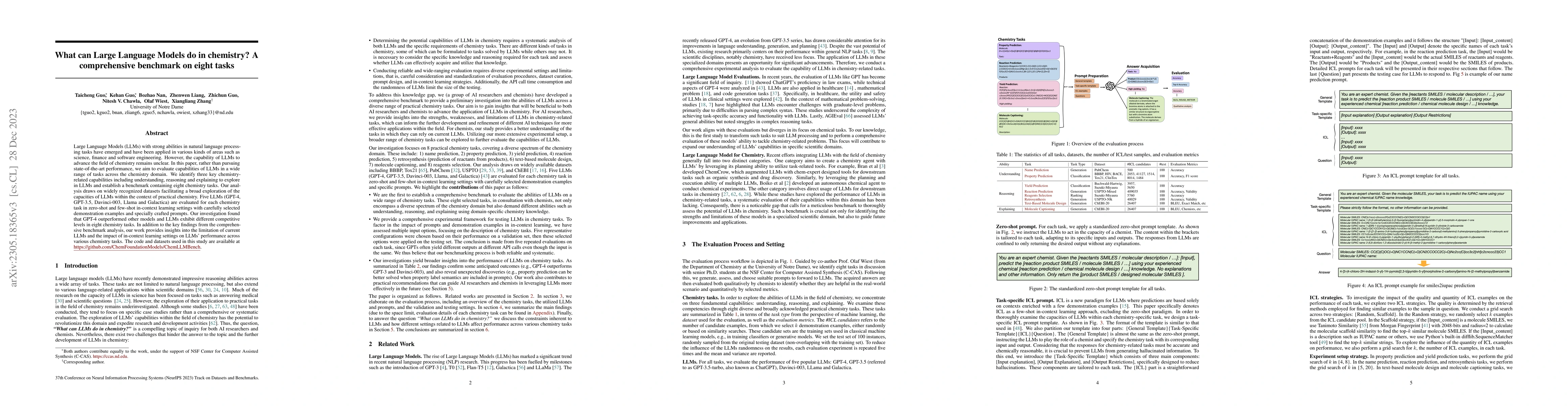 Thumbnail for What can Large Language Models do in chemistry? A comprehensive
  benchmark on eight tasks