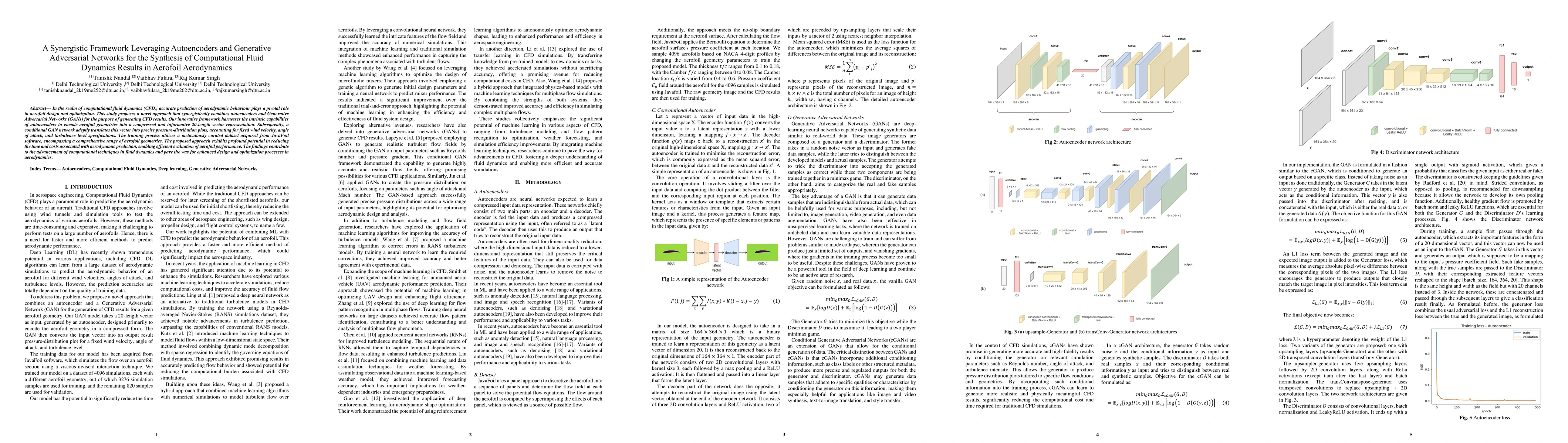 Thumbnail for A Synergistic Framework Leveraging Autoencoders and Generative
  Adversarial Networks for the Synthesis of Computational Fluid Dynamics
  Results in Aerofoil Aerodynamics