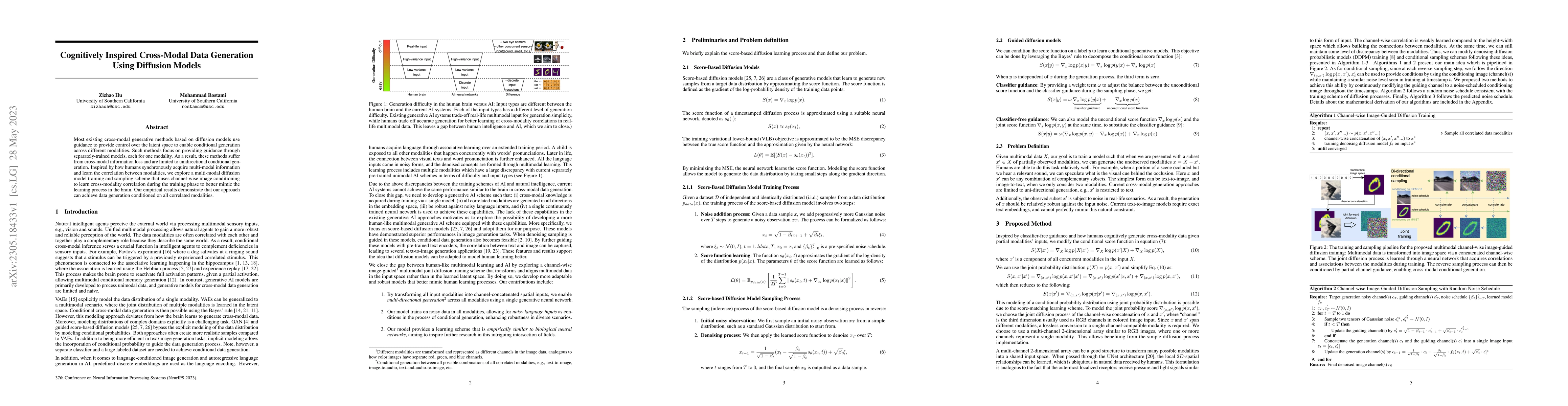 Thumbnail for Cognitively Inspired Cross-Modal Data Generation Using Diffusion Models