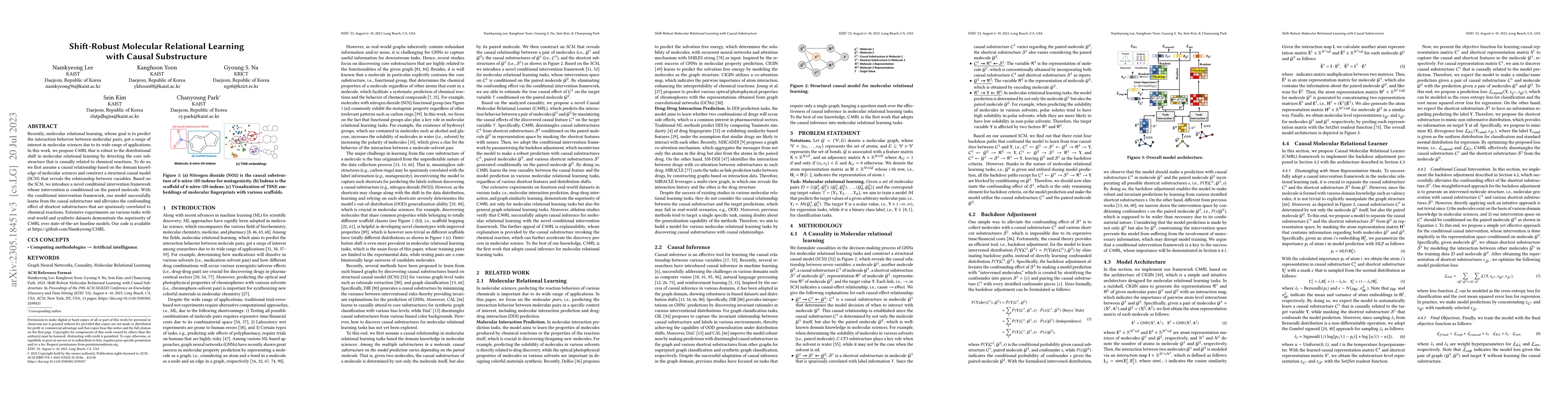 Thumbnail for Shift-Robust Molecular Relational Learning with Causal Substructure