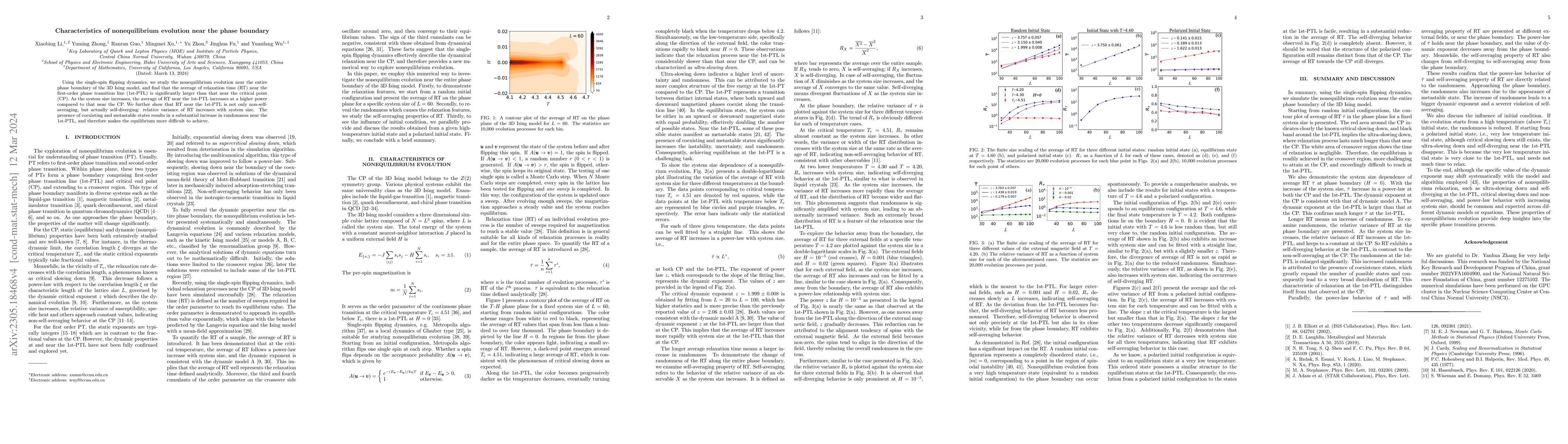 Thumbnail for The nonequilibrium evolution near the phase boundary
