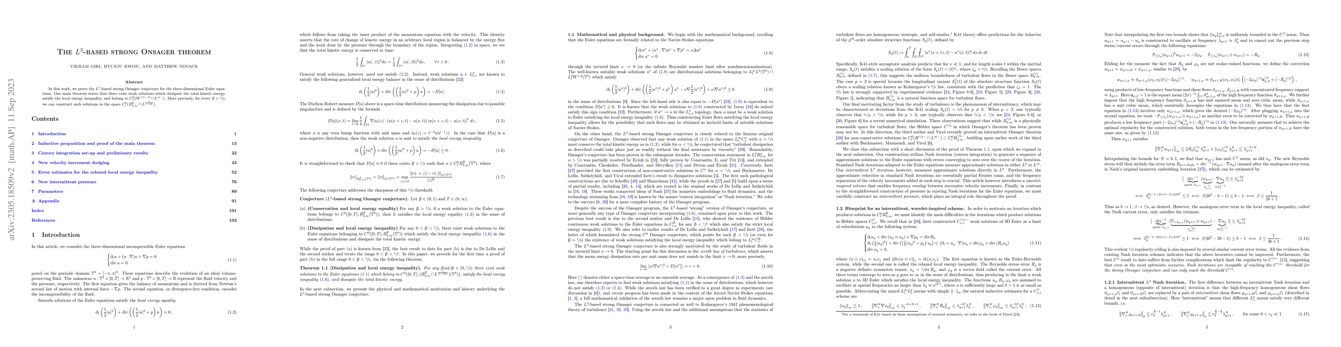 Thumbnail for The $L^3$-based strong Onsager theorem