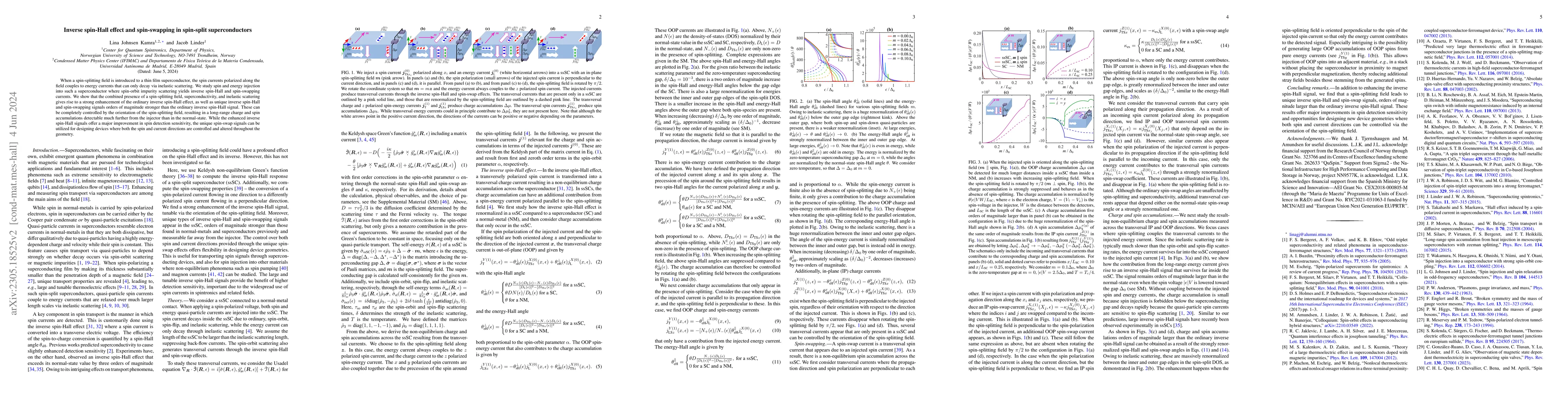 Thumbnail for Inverse spin-Hall effect and spin-swapping in spin-split superconductors