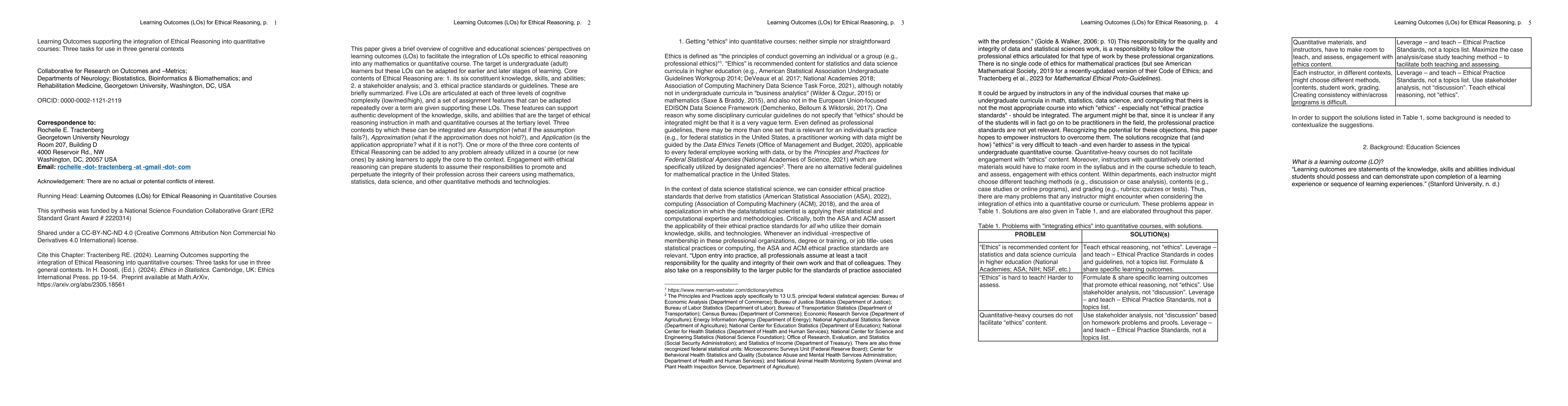 Thumbnail for Learning Outcomes supporting the integration of Ethical Reasoning into
  quantitative courses: Three tasks for use in three general contexts