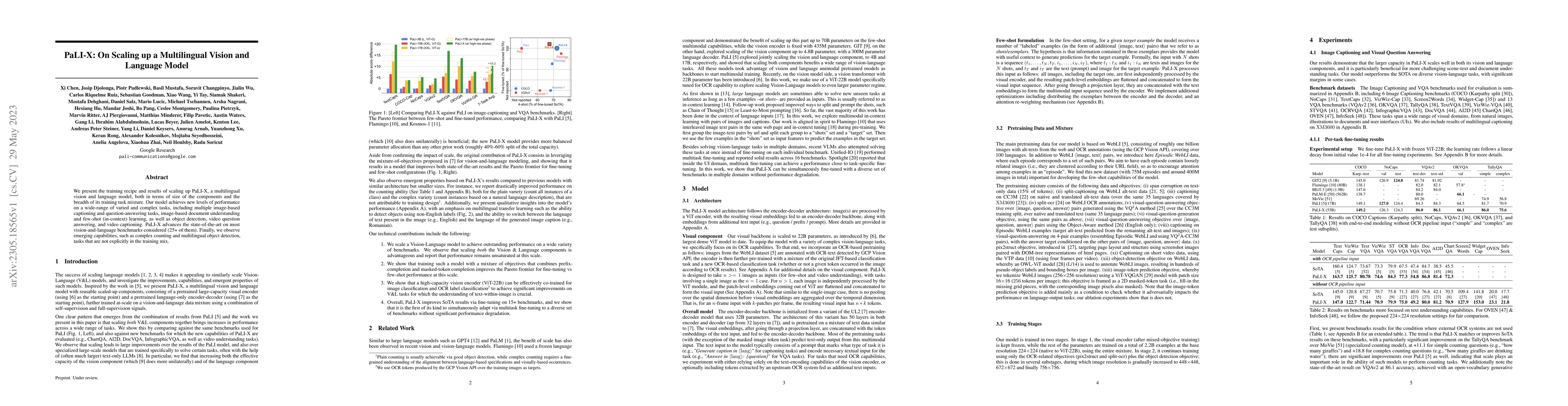 Thumbnail for PaLI-X: On Scaling up a Multilingual Vision and Language Model