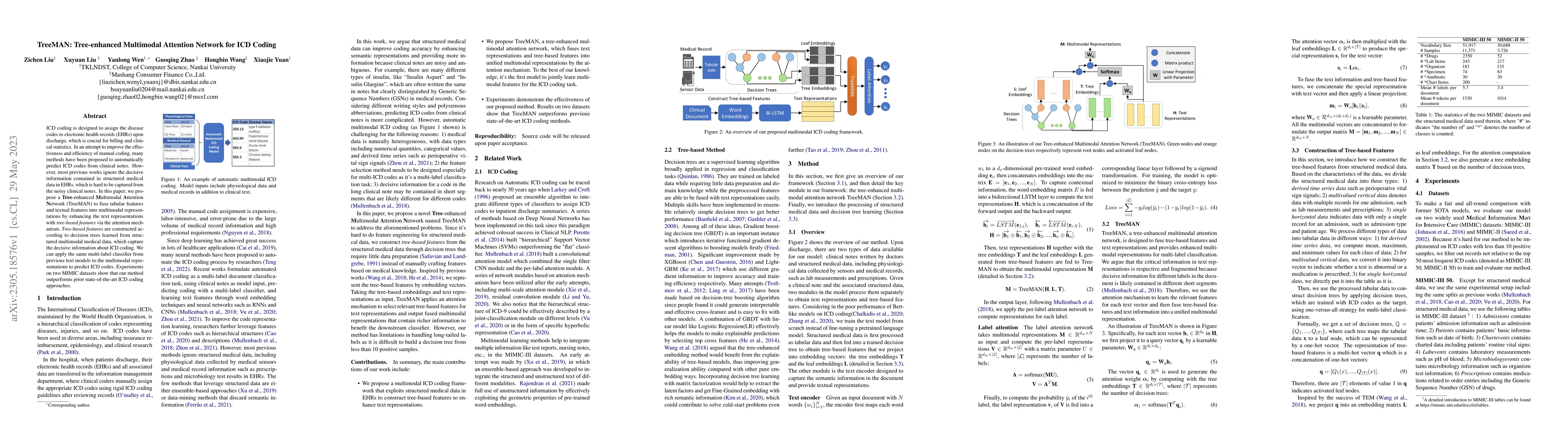 Thumbnail for TreeMAN: Tree-enhanced Multimodal Attention Network for ICD Coding