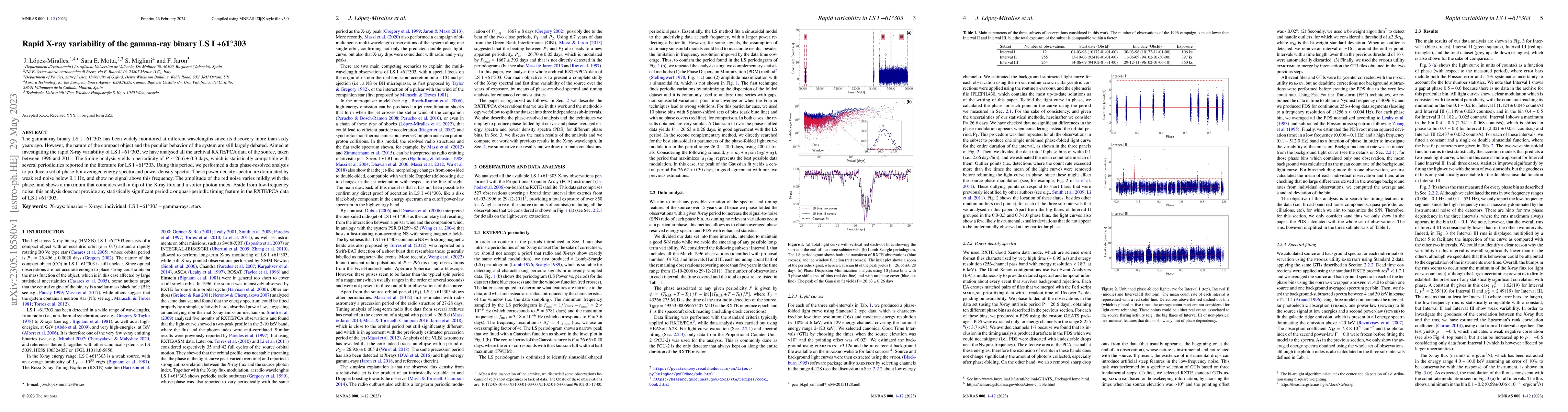 Thumbnail for Rapid X-ray variability of the gamma-ray binary LS I+61 303