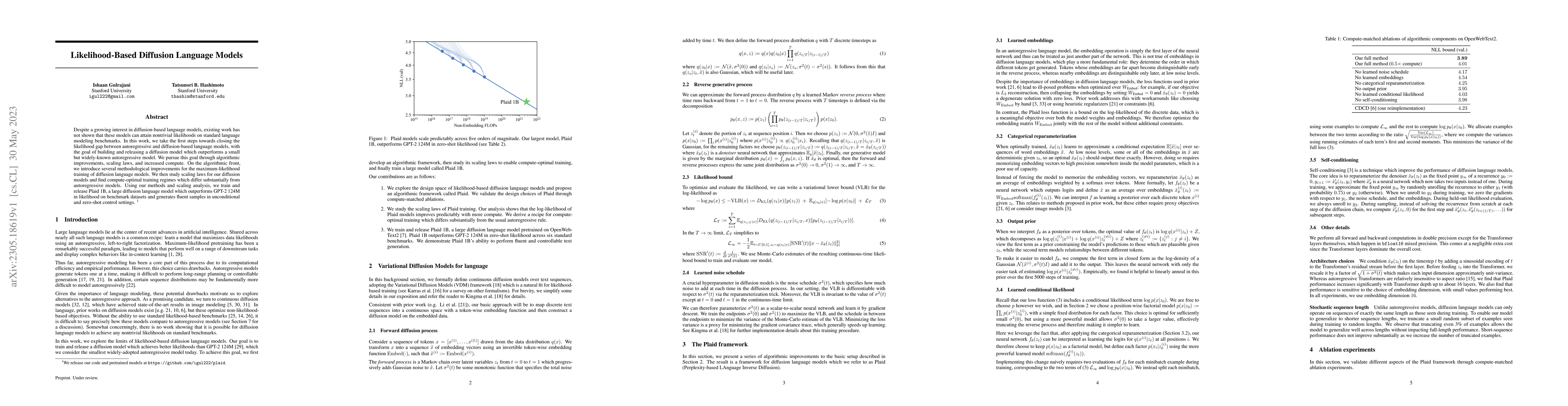 Thumbnail for Likelihood-Based Diffusion Language Models