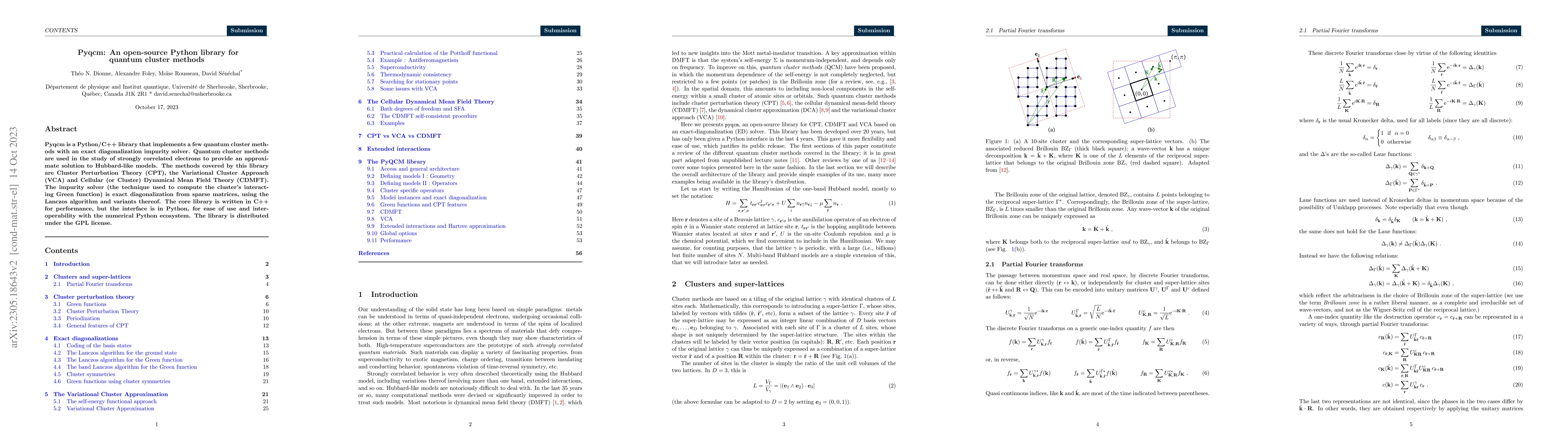 Thumbnail for Pyqcm: An open-source Python library for quantum cluster methods