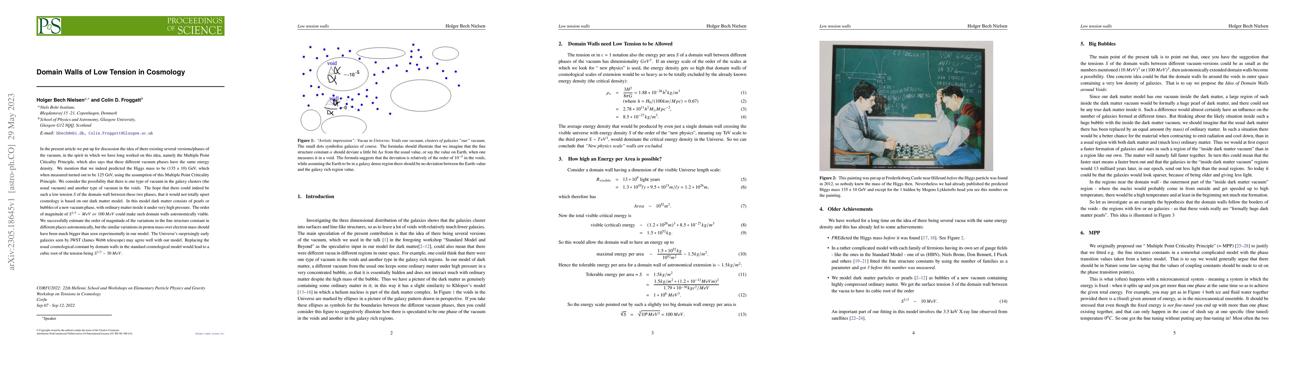 Thumbnail for Domain Walls of Low Tension in Cosmology