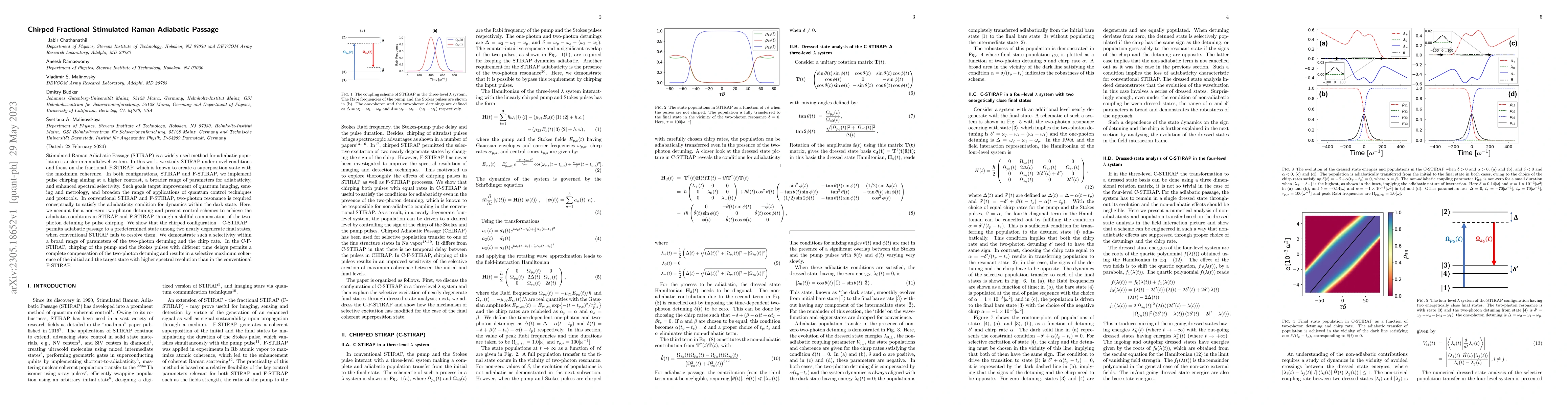 Thumbnail for Chirped Fractional Stimulated Raman Adiabatic Passage