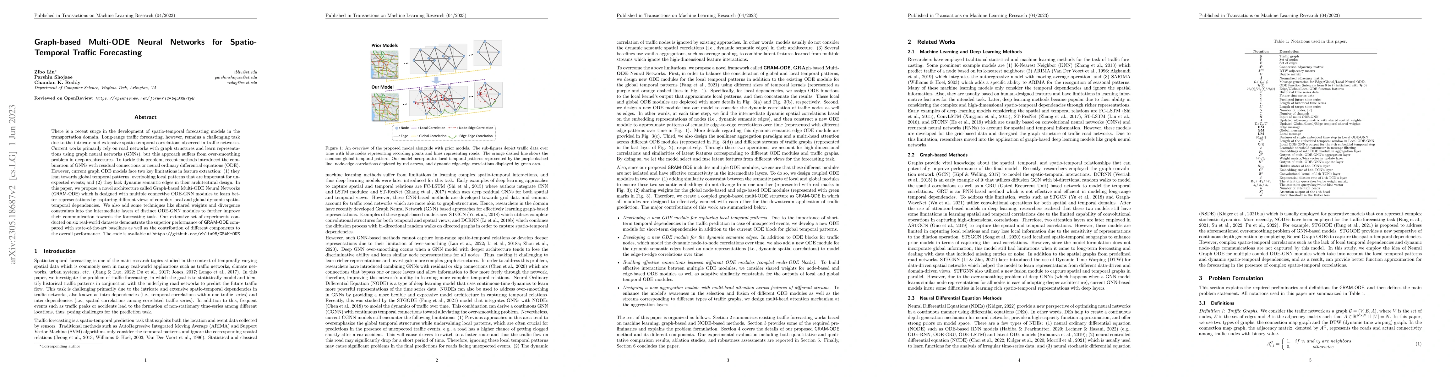 Thumbnail for Graph-based Multi-ODE Neural Networks for Spatio-Temporal Traffic
  Forecasting