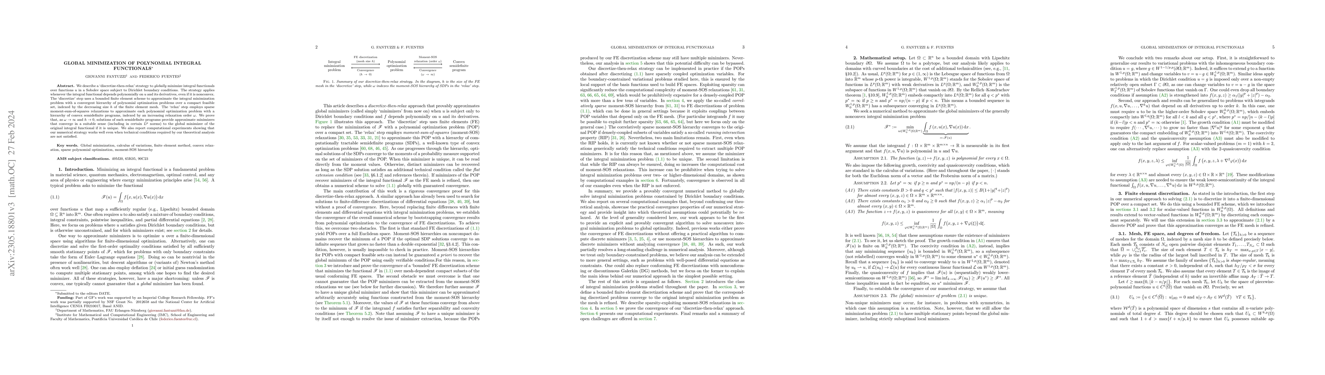 Thumbnail for Global minimization of polynomial integral functionals