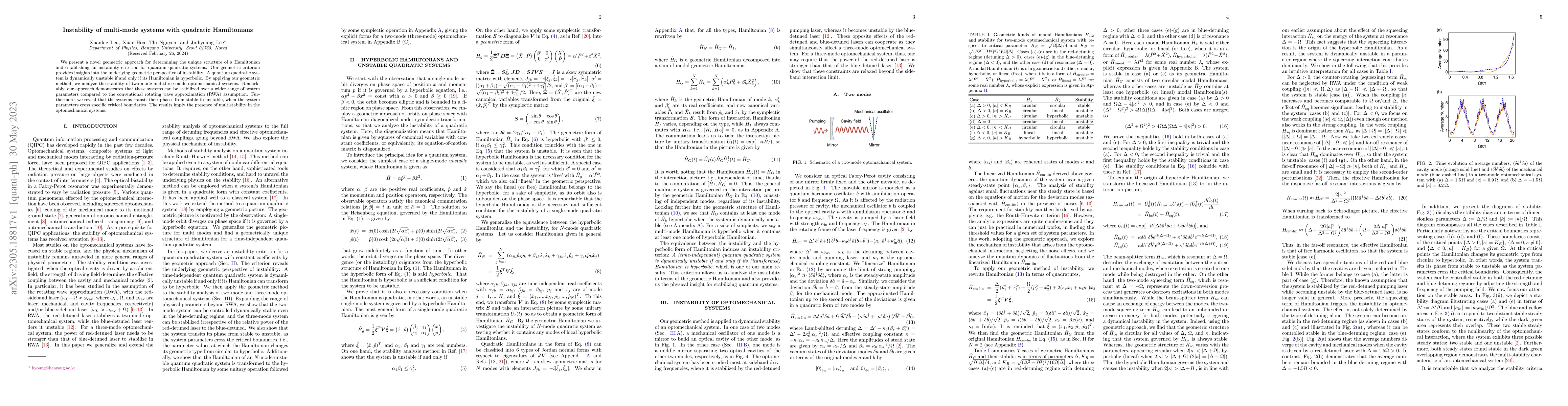 Thumbnail for Instability of multi-mode systems with quadratic Hamiltonians