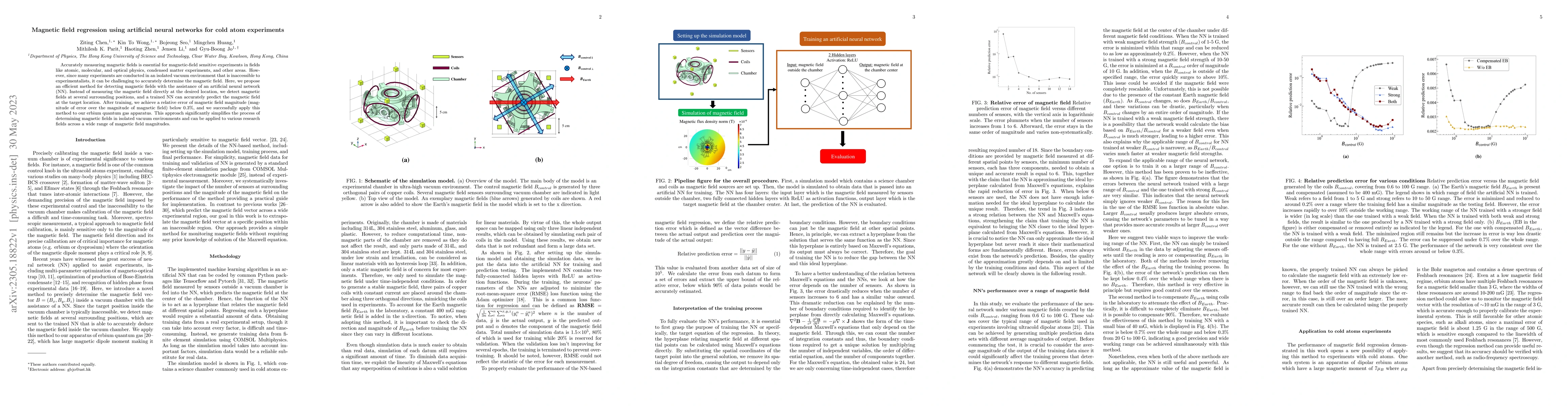 Thumbnail for Magnetic field regression using artificial neural networks for cold atom
  experiments