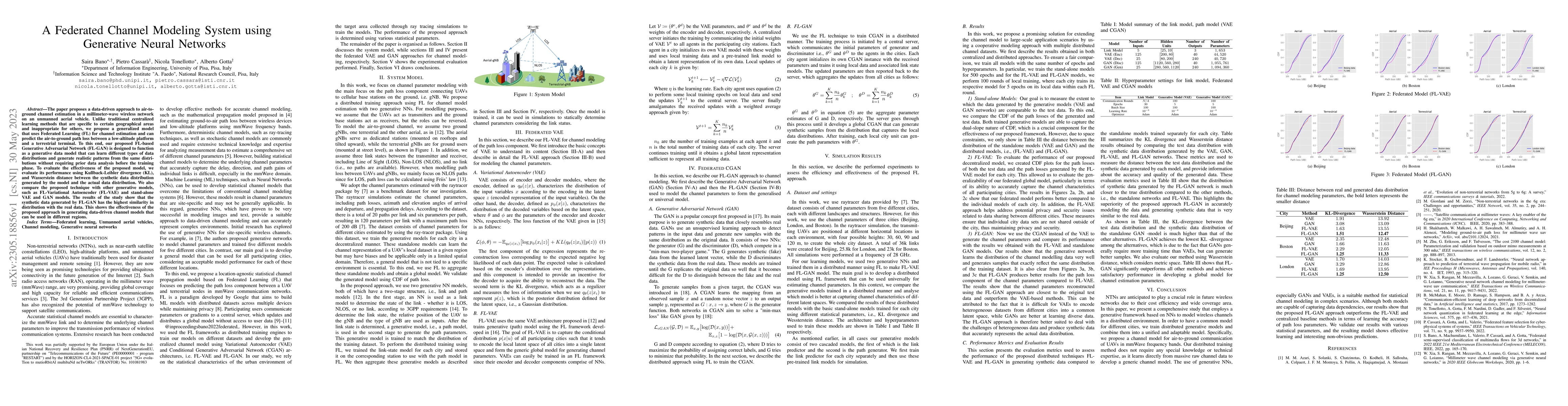 Thumbnail for A Federated Channel Modeling System using Generative Neural Networks
