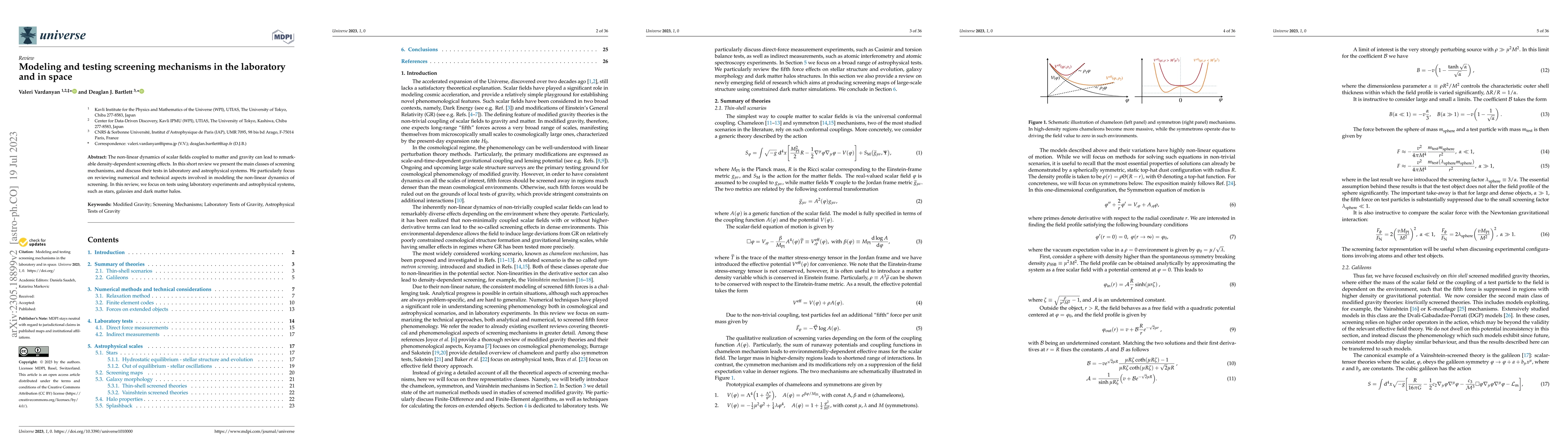 Thumbnail for Modeling and testing screening mechanisms in the laboratory and in space