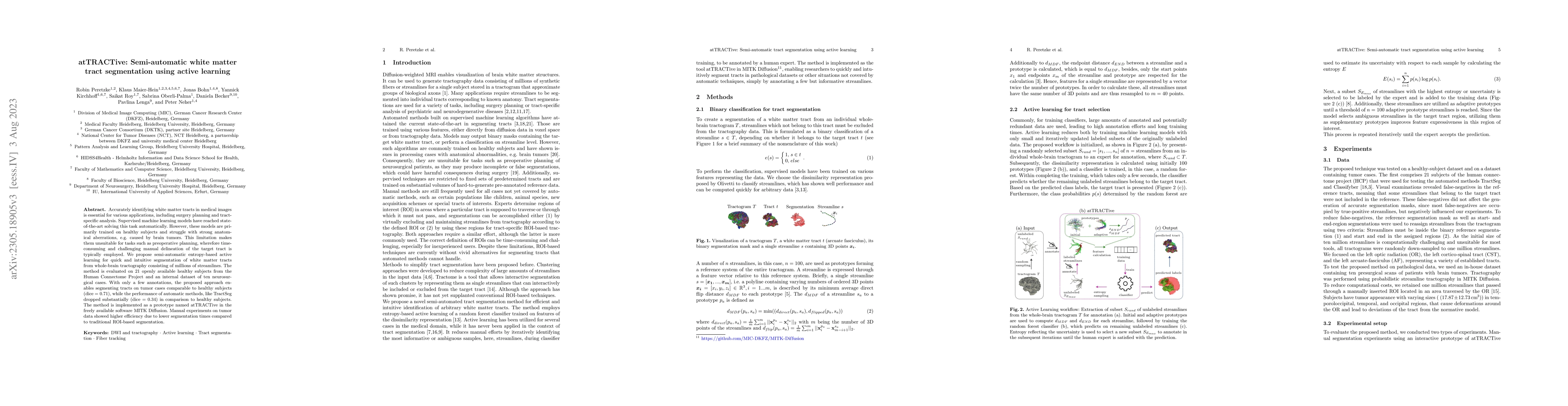 Thumbnail for atTRACTive: Semi-automatic white matter tract segmentation using active
  learning