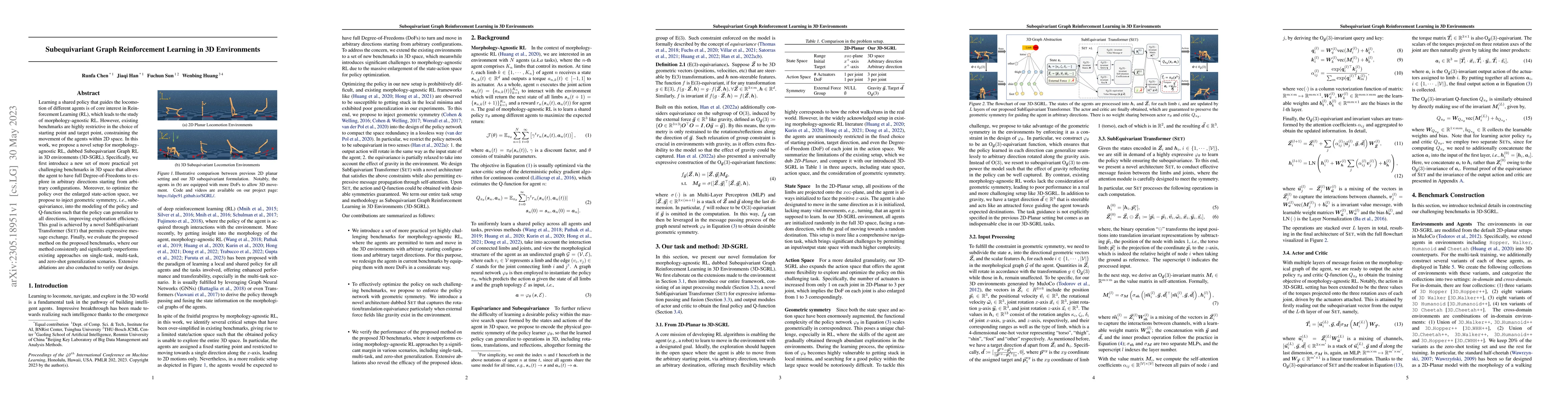 Thumbnail for Subequivariant Graph Reinforcement Learning in 3D Environments