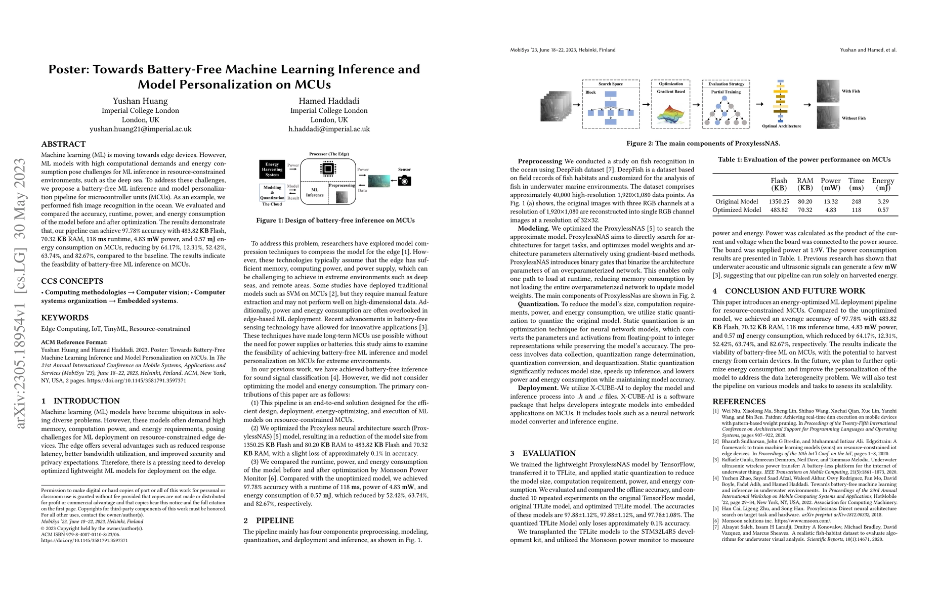 Thumbnail for Towards Machine Learning and Inference for Resource-constrained MCUs