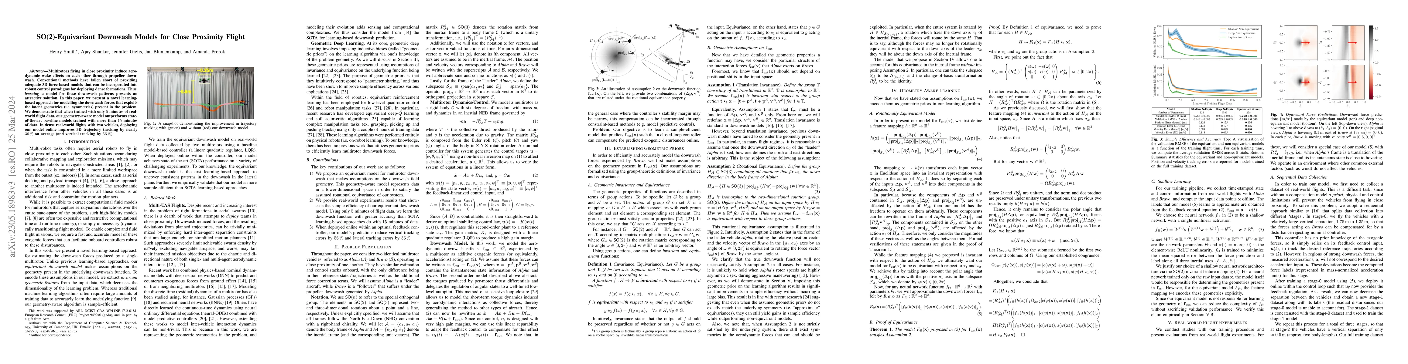 Thumbnail for SO(2)-Equivariant Downwash Models for Close Proximity Flight