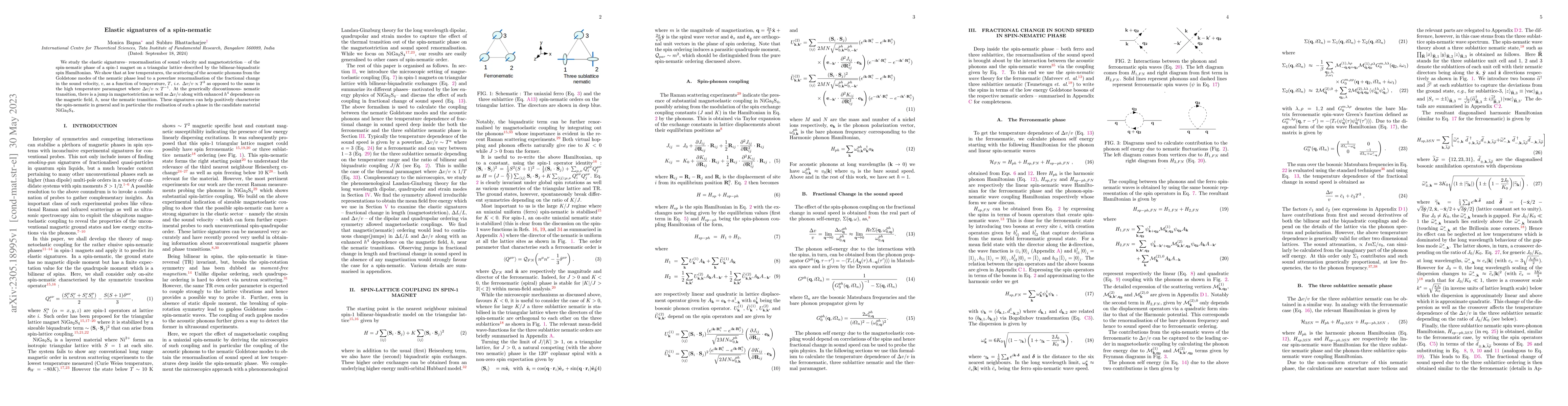 Thumbnail for Elastic signatures of a spin-nematic
