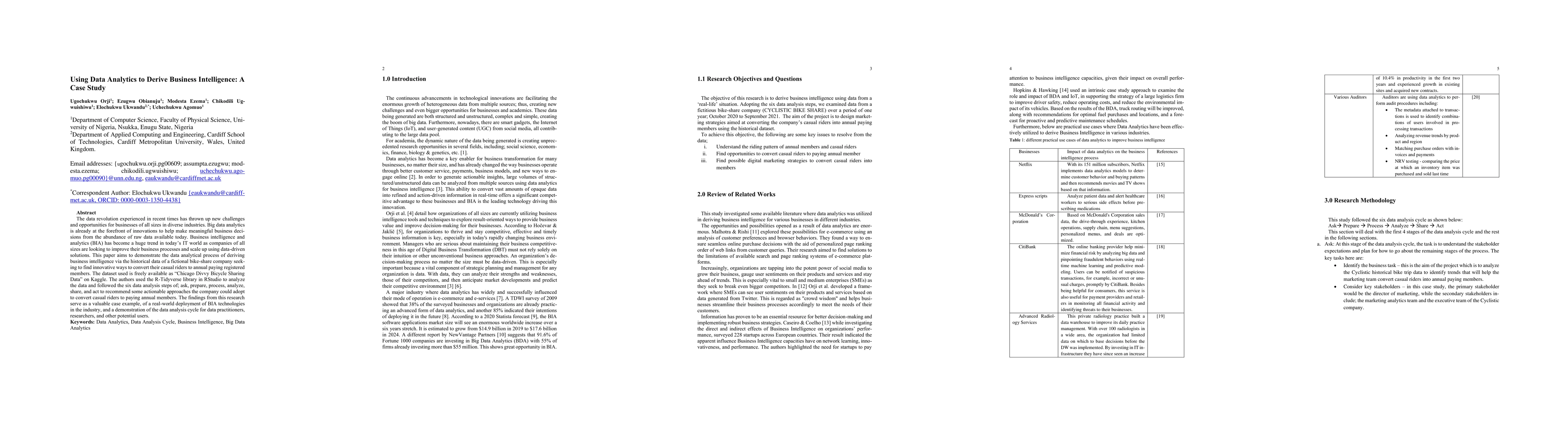 Thumbnail for Using Data Analytics to Derive Business Intelligence: A Case Study