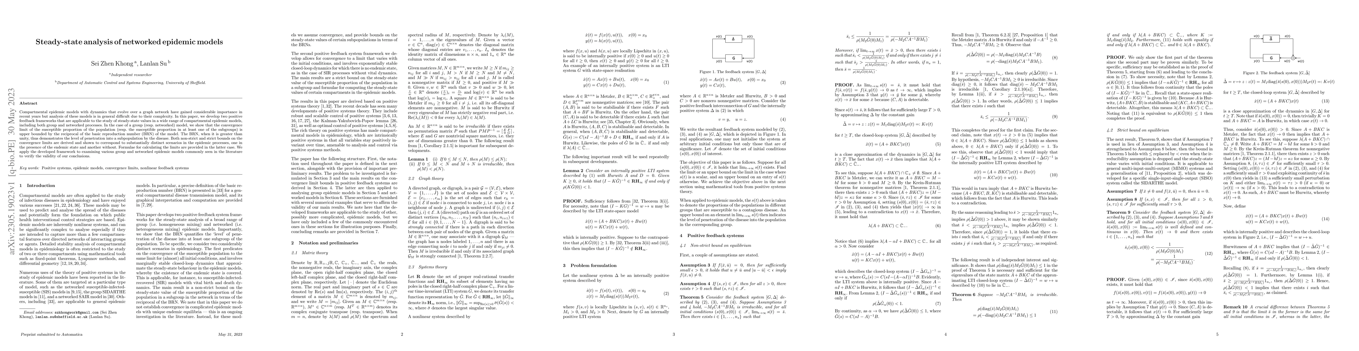 Thumbnail for Steady-state analysis of networked epidemic models