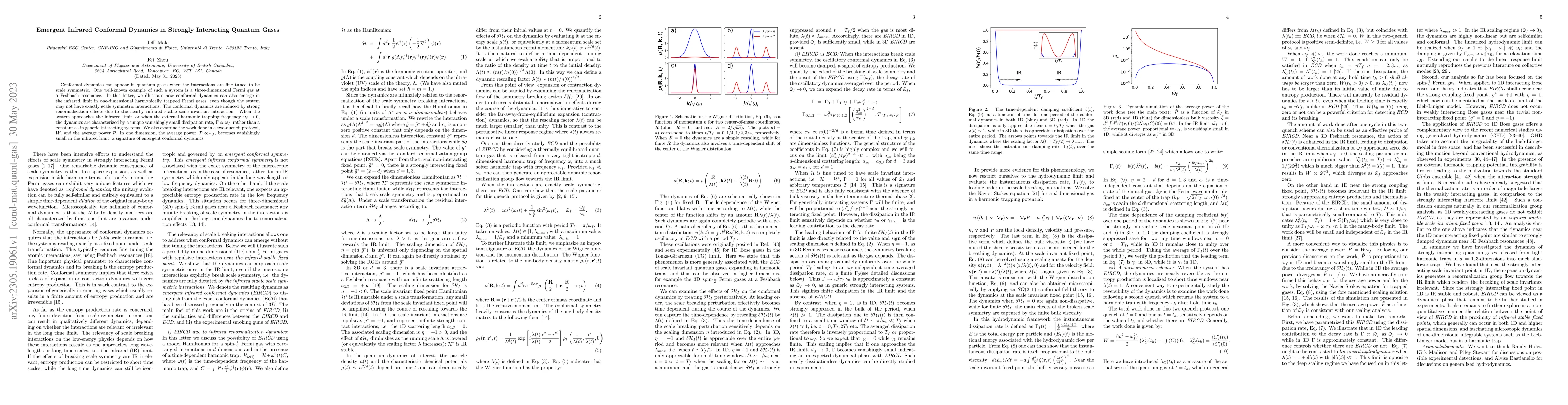 Thumbnail for Emergent Infrared Conformal Dynamics in Strongly Interacting Quantum
  Gases