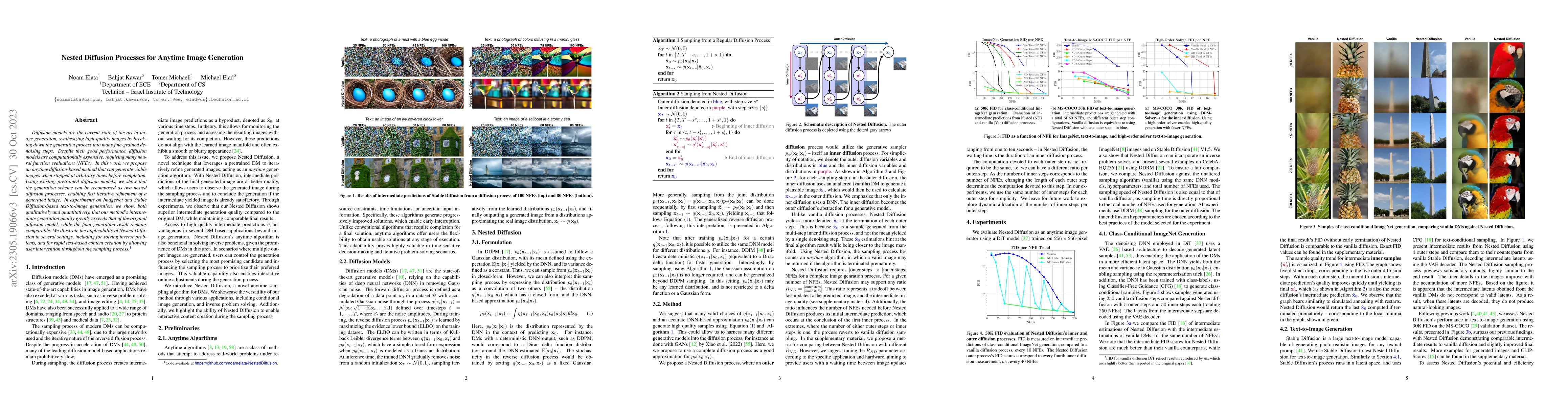 Thumbnail for Nested Diffusion Processes for Anytime Image Generation