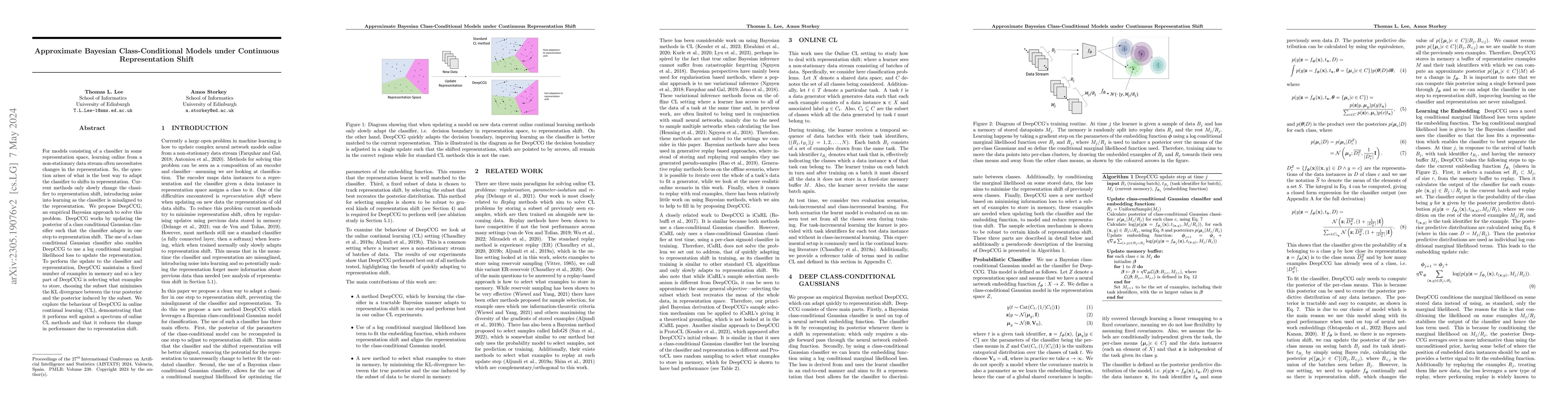 Thumbnail for Approximate Bayesian Class-Conditional Models under Continuous
  Representation Shift