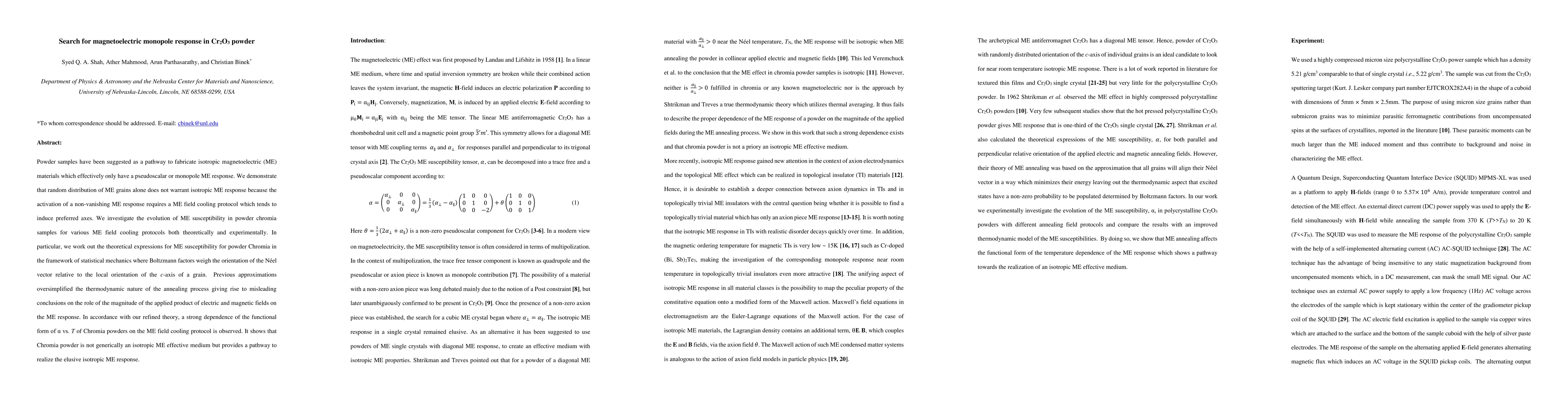 Thumbnail for Search for magnetoelectric monopole response in Cr$_2$O$_3$ powder