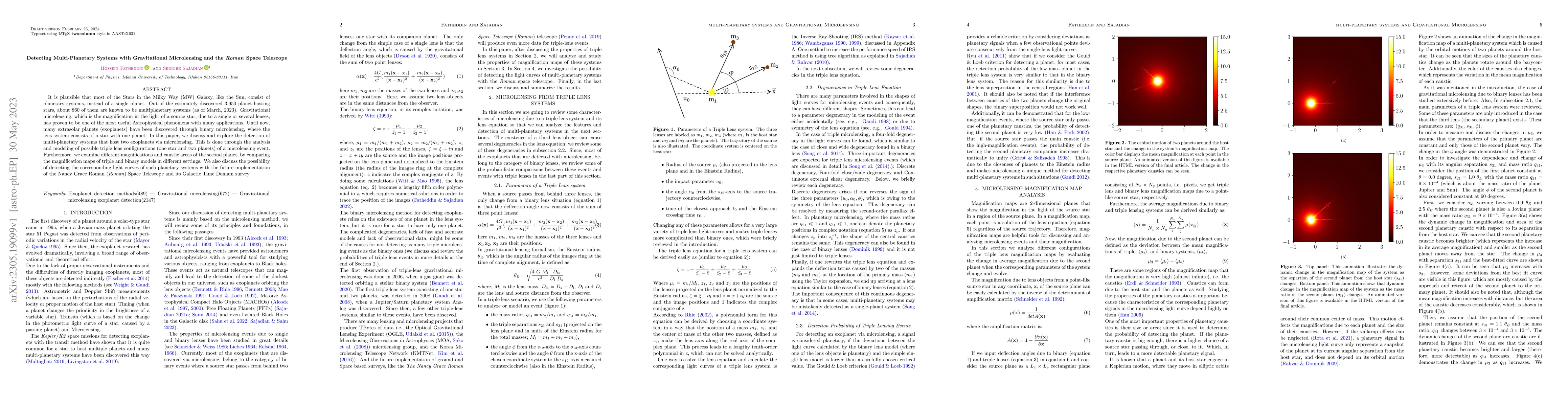 Thumbnail for Detecting Multi-Planetary Systems with Gravitational Microlensing and
  the Roman Space Telescope