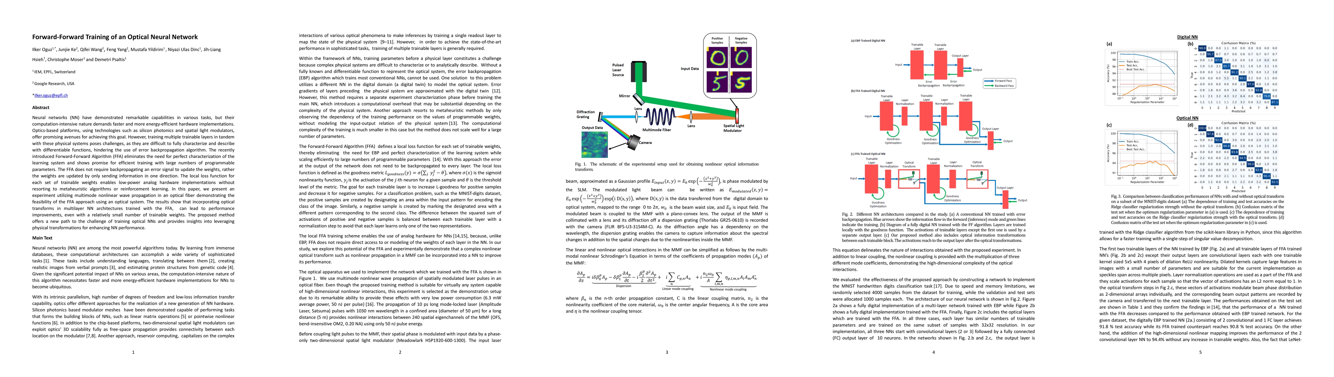 Thumbnail for Forward-Forward Training of an Optical Neural Network