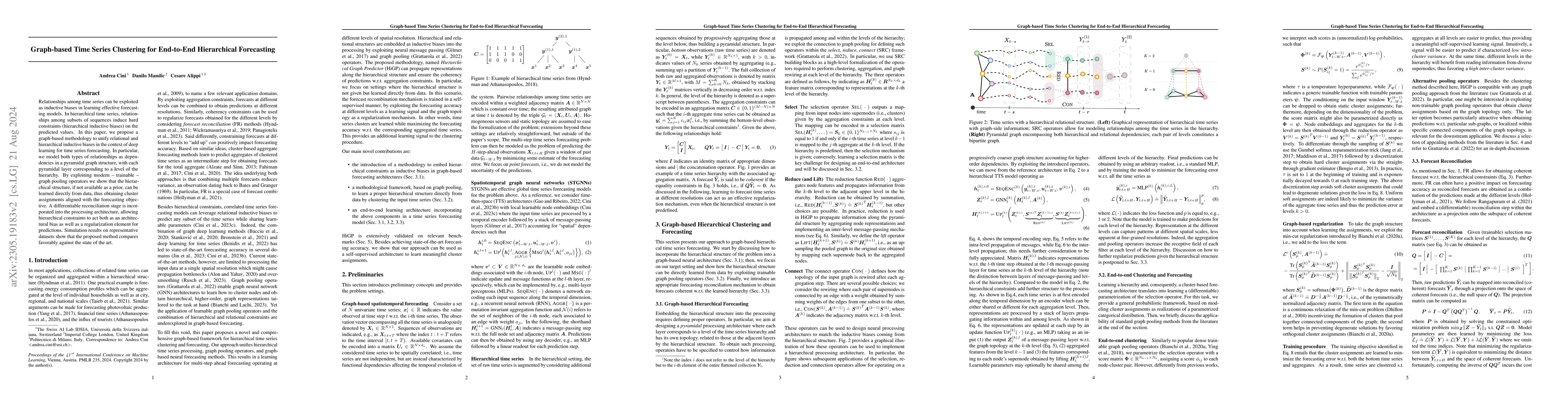 Thumbnail for Graph-based Time Series Clustering for End-to-End Hierarchical
  Forecasting