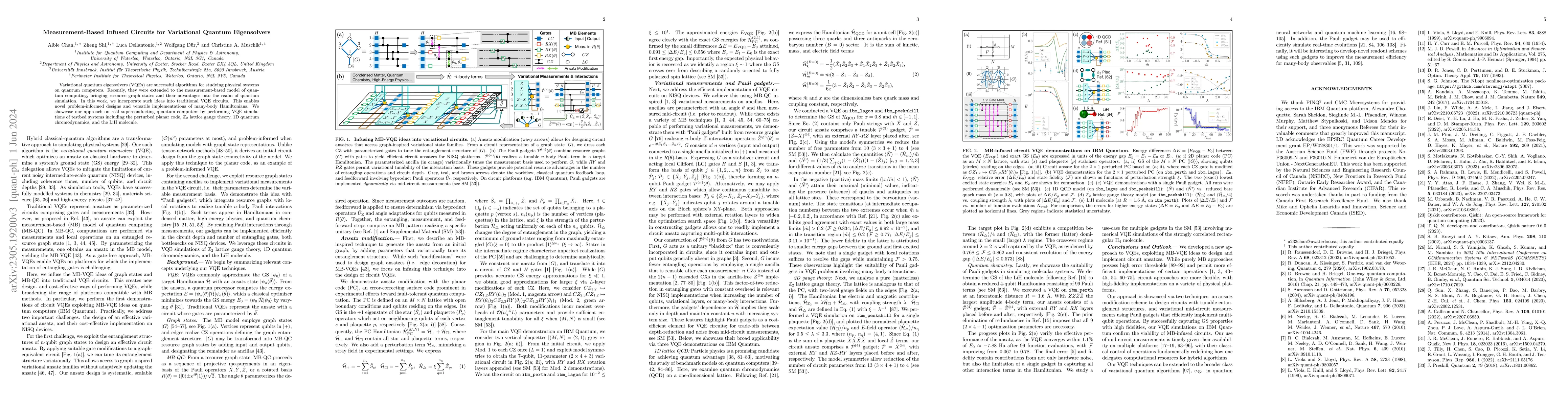 Thumbnail for Measurement-based infused circuits for variational quantum eigensolvers