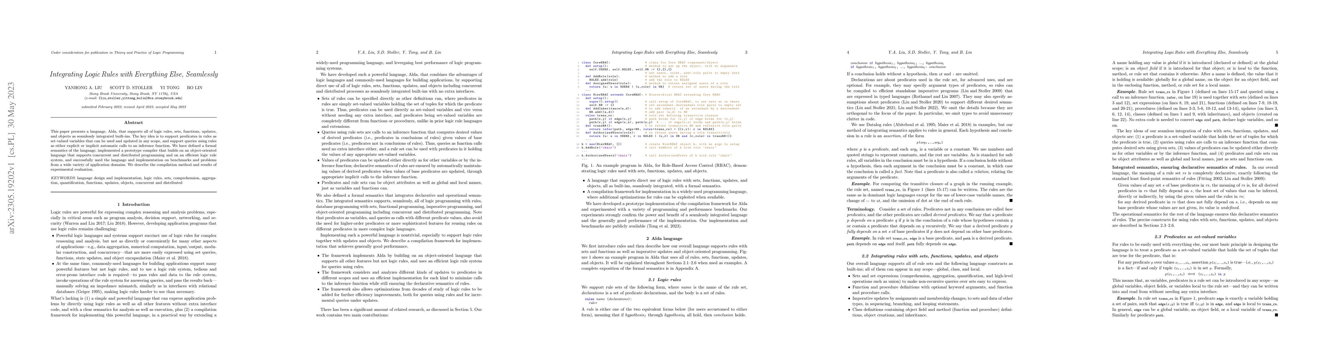 Thumbnail for Integrating Logic Rules with Everything Else, Seamlessly
