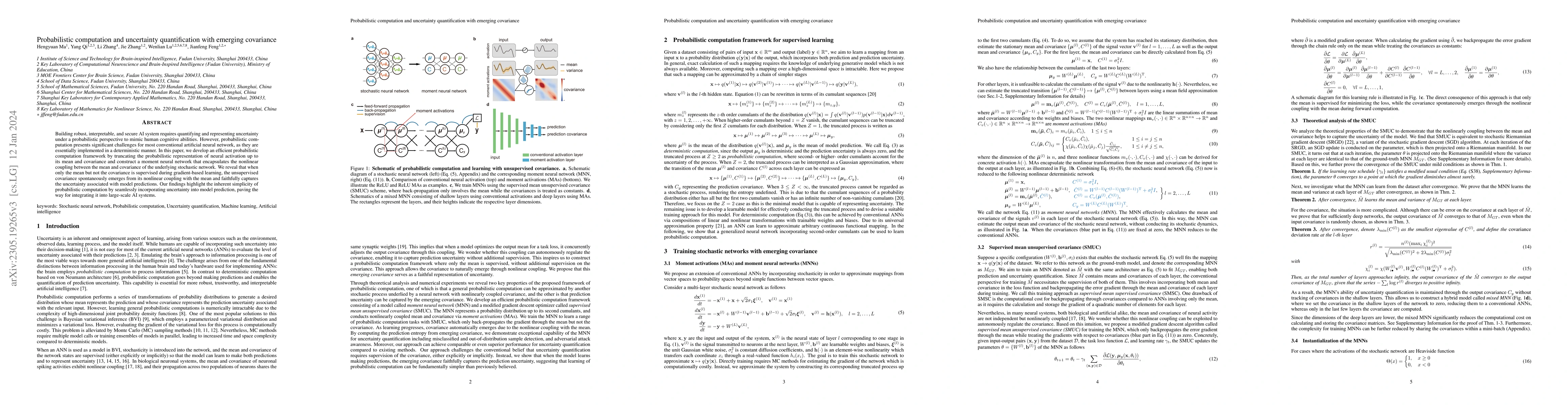 Thumbnail for Probabilistic computation and uncertainty quantification with emerging
  covariance