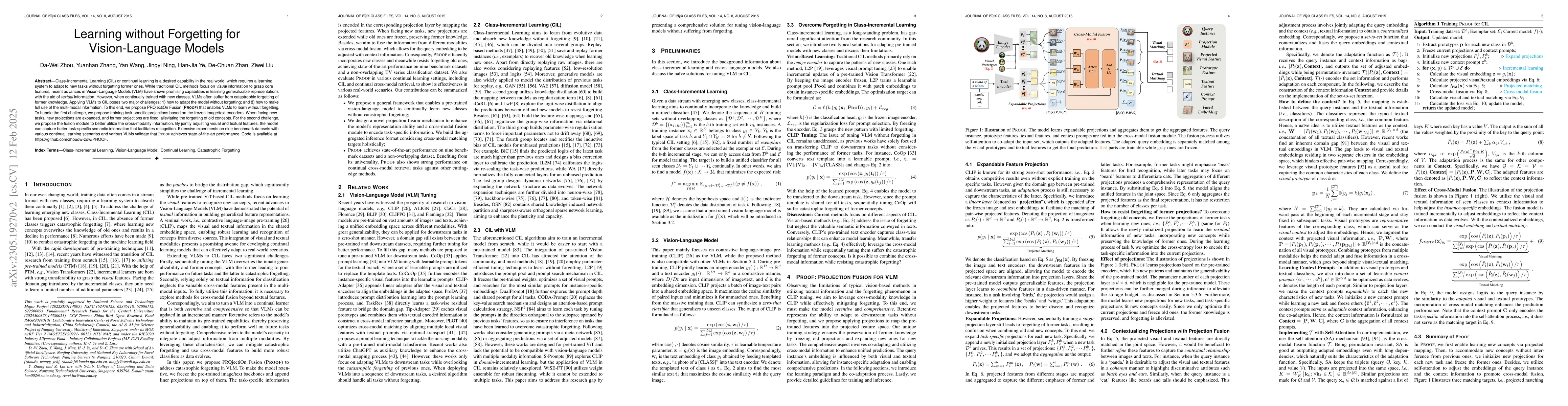 Thumbnail for Learning without Forgetting for Vision-Language Models