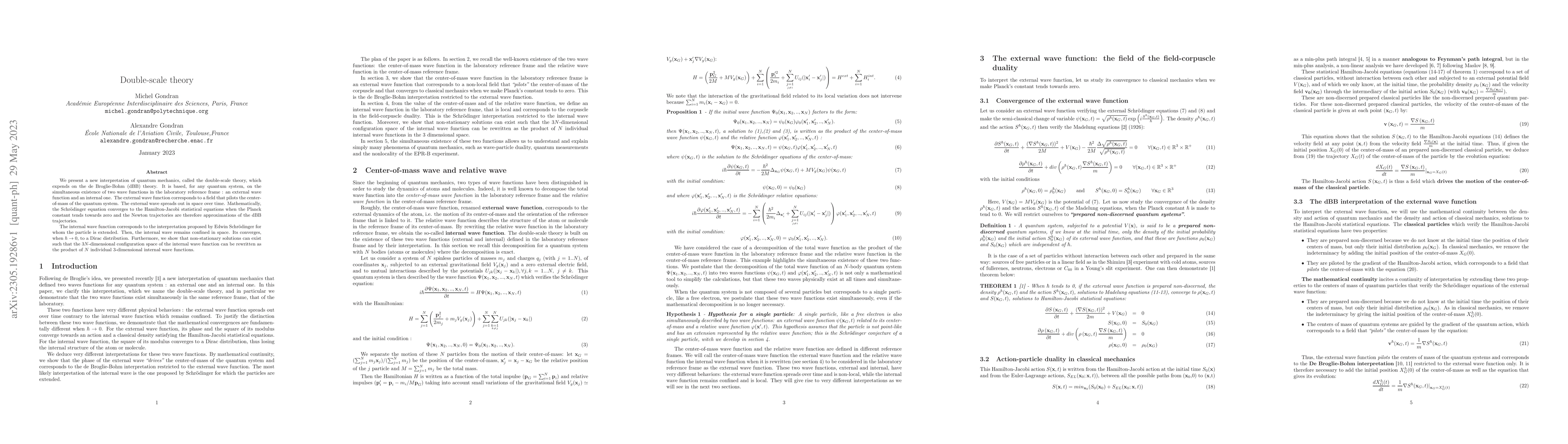 Thumbnail for Double-scale theory