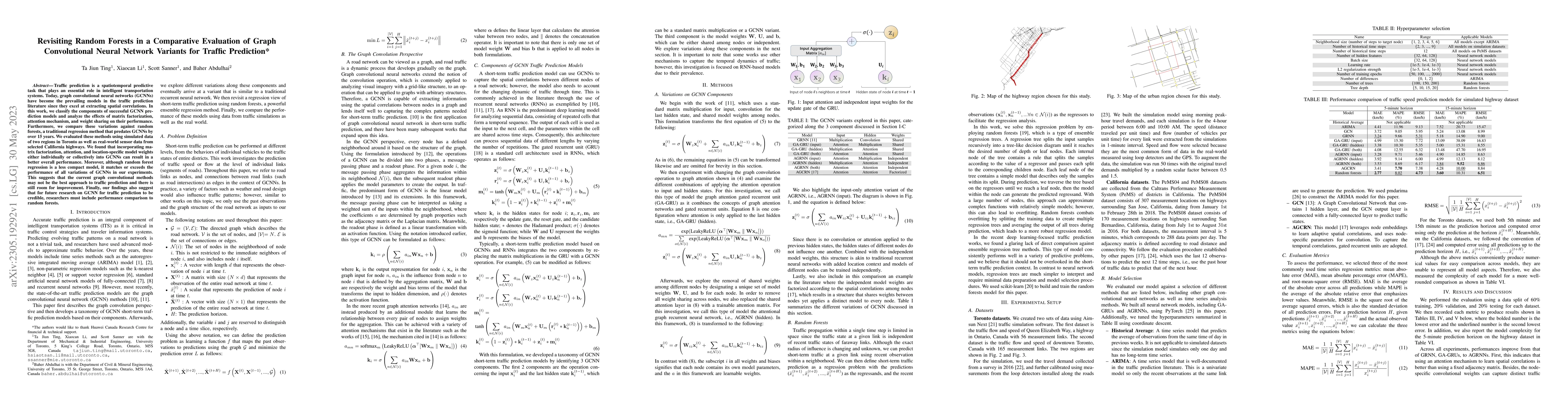 Thumbnail for Revisiting Random Forests in a Comparative Evaluation of Graph
  Convolutional Neural Network Variants for Traffic Prediction