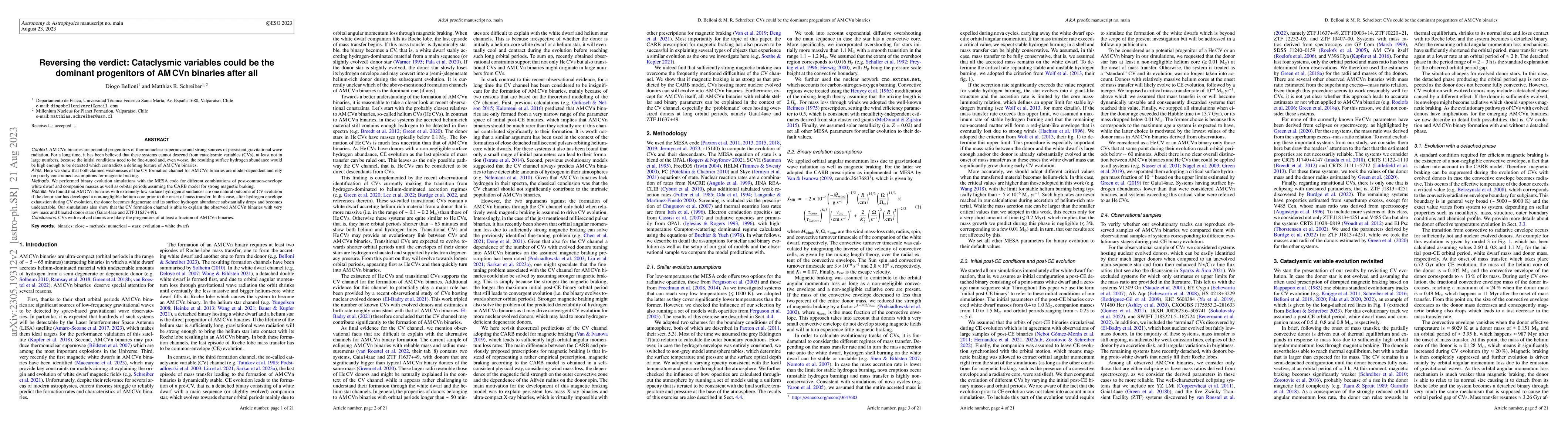 Thumbnail for Reversing the verdict: Cataclysmic variables could be the dominant
  progenitors of AM CVn binaries after all