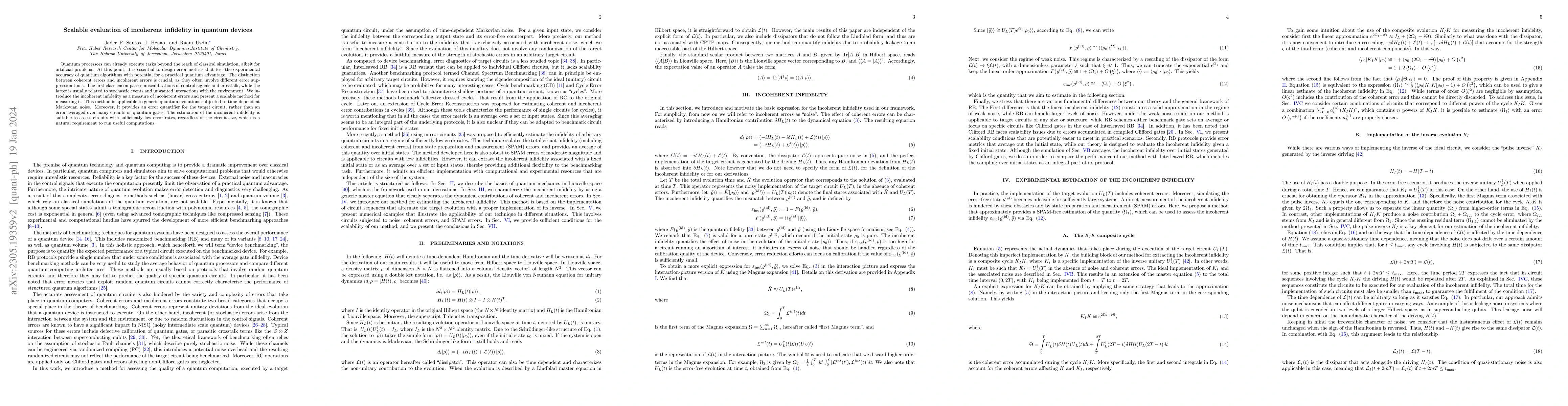 Thumbnail for Scalable evaluation of incoherent infidelity in quantum devices