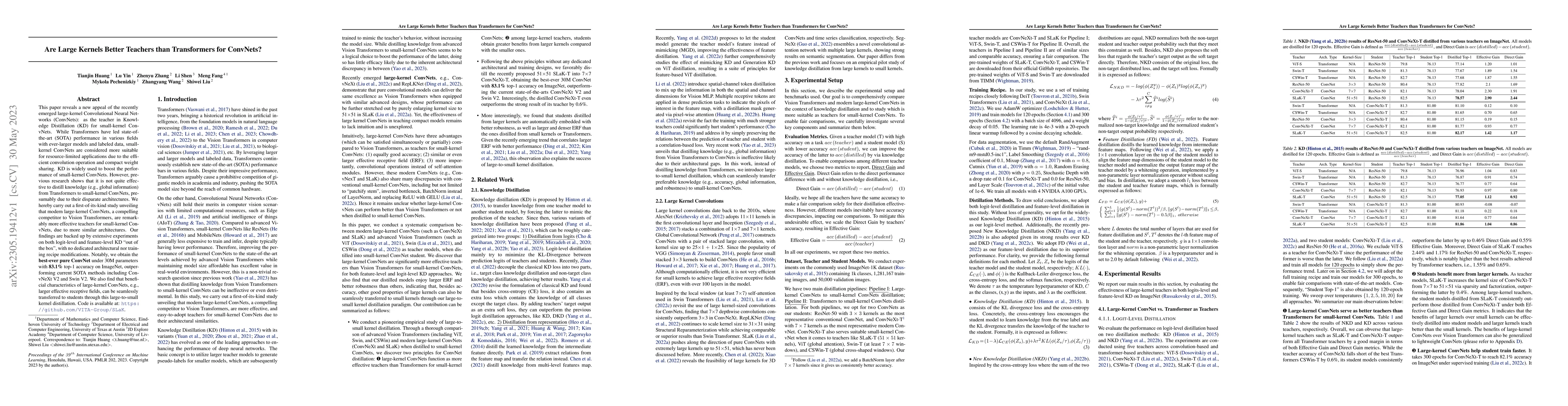 Thumbnail for Are Large Kernels Better Teachers than Transformers for ConvNets?