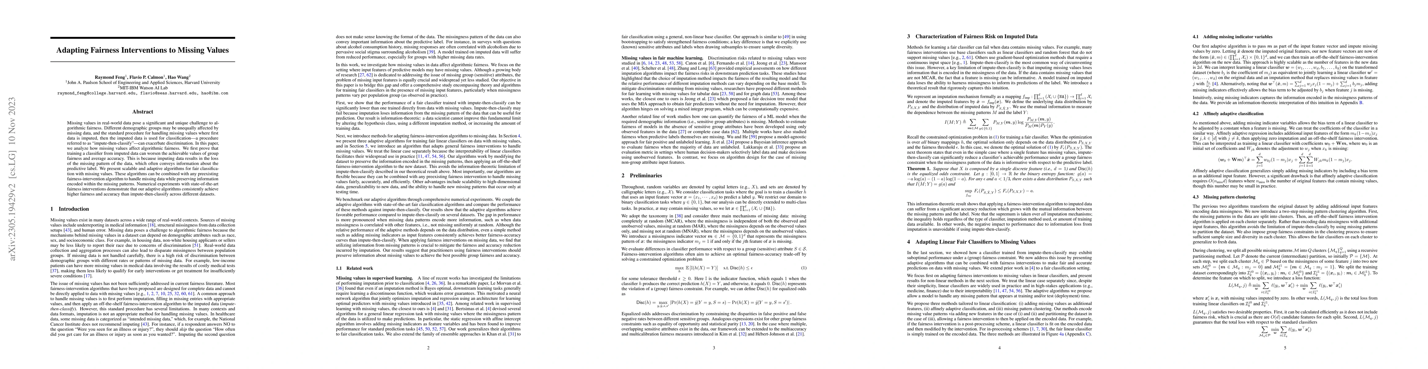 Thumbnail for Adapting Fairness Interventions to Missing Values