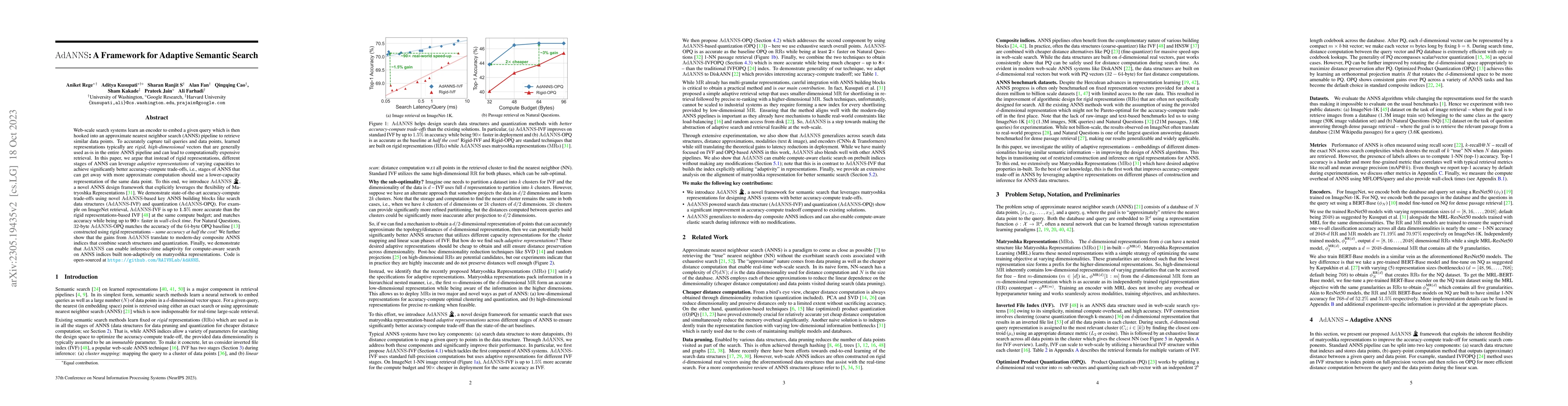 Thumbnail for AdANNS: A Framework for Adaptive Semantic Search