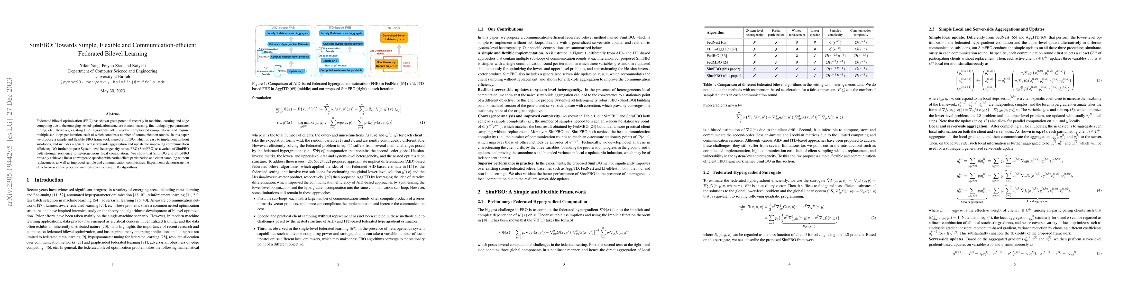 Thumbnail for SimFBO: Towards Simple, Flexible and Communication-efficient Federated
  Bilevel Learning