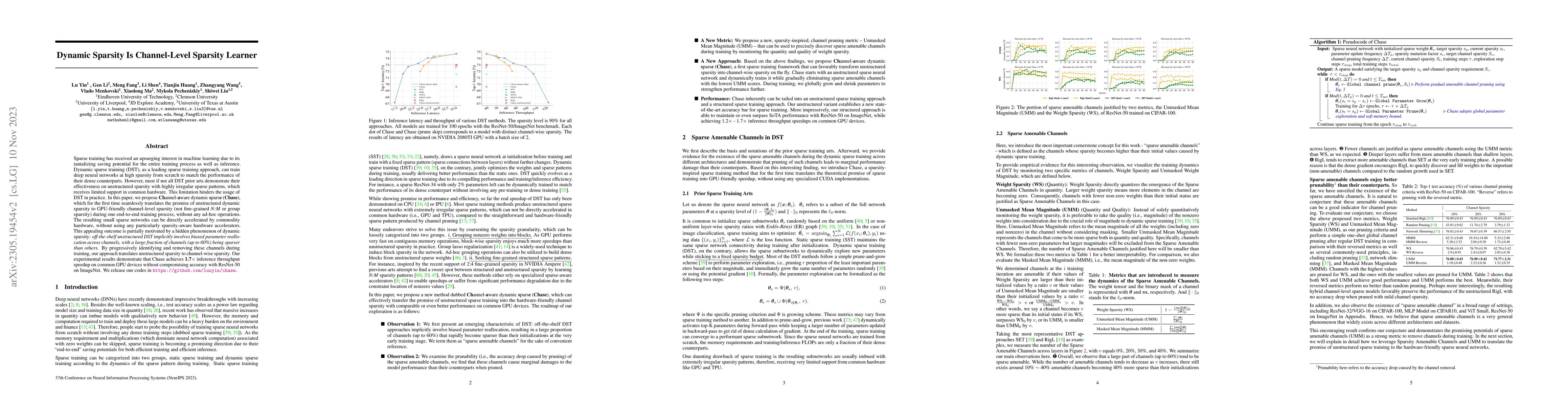 Thumbnail for Dynamic Sparsity Is Channel-Level Sparsity Learner